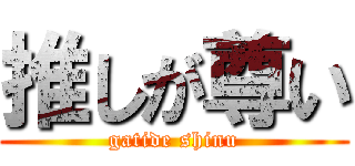 推しが尊い (gatide shinu)