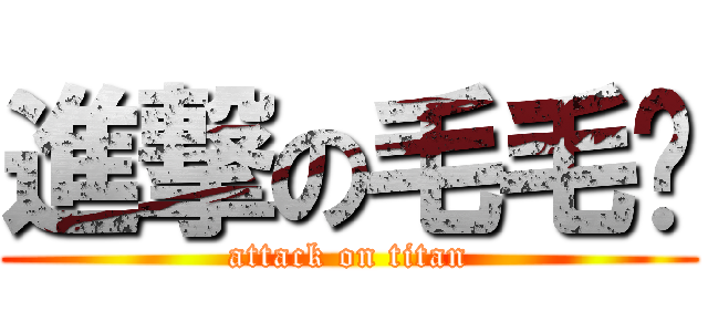 進撃の毛毛卡 (attack on titan)