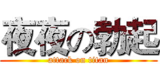 夜夜の勃起 (attack on titan)