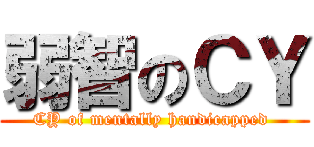弱智のＣＹ (CY of mentally handicapped )