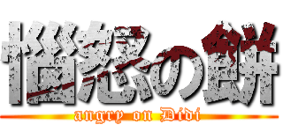 惱怒の餅 (angry on Didi)
