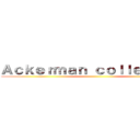 Ａｃｋｅｒｍａｎ ｃｏｌｌｅｃｔｉｏｎ ()