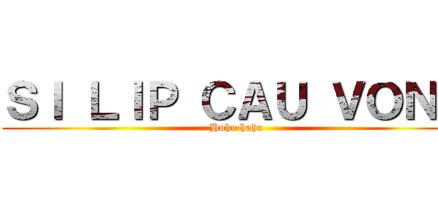 ＳＩ ＬＩＰ ＣＡＵ ＶＯＮＧ (Hoho haha)
