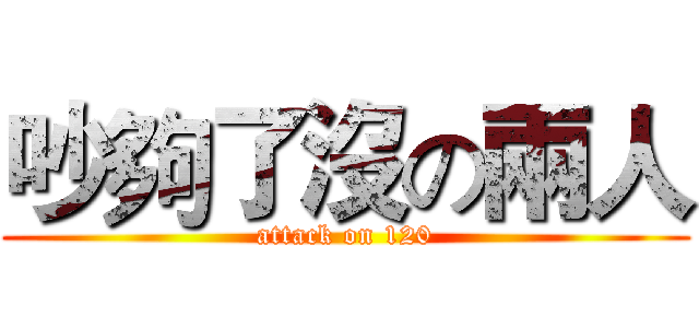 吵夠了沒の兩人 (attack on 120)