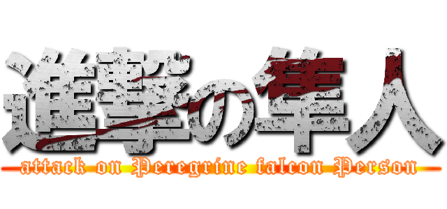 進撃の隼人 (attack on Peregrine falcon Person)