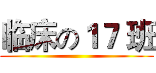 临床の１７ 班 ()