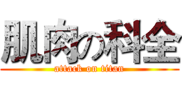 肌肉の科全 (attack on titan)
