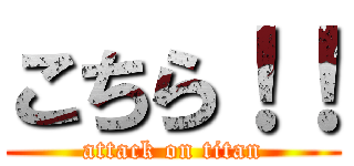 こちら！！ (attack on titan)