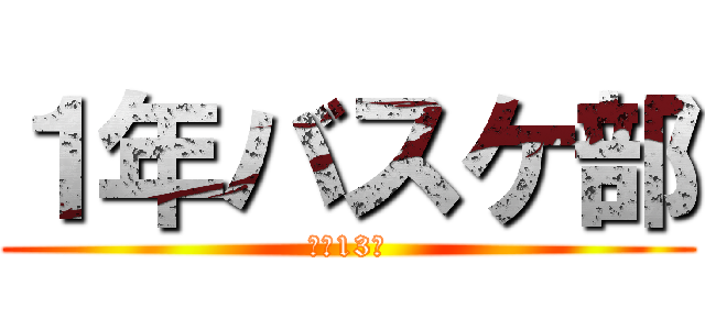 １年バスケ部 (合計13人)