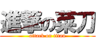 進撃の菜刀 (attack on titan)