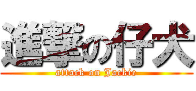 進撃の仔犬 (attack on Jackie)