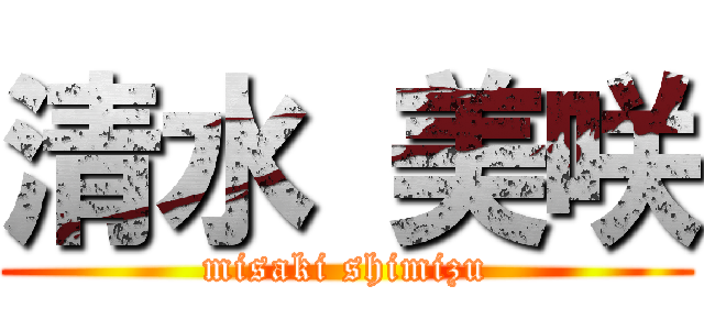 清水 美咲 (misaki shimizu)