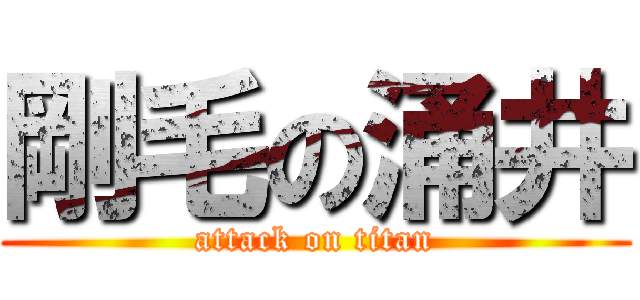 剛毛の涌井 (attack on titan)