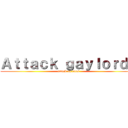 Ａｔｔａｃｋ ｇａｙｌｏｒｄｓ (attack on anus)