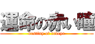 運命の赤い瞳 (destiny of redeye)