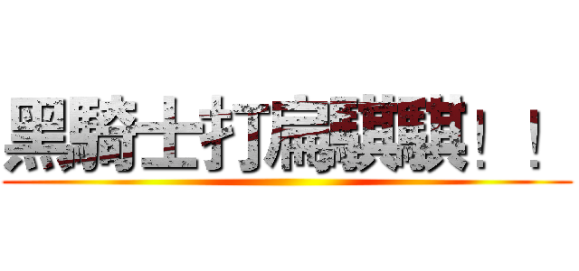 黑騎士打扁騏騏！！ ()