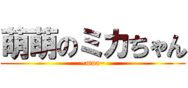 萌萌のミカちゃん (~mua~)