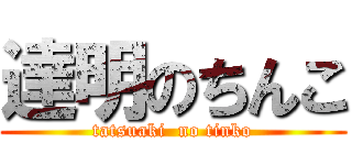 達明のちんこ (tatsuaki  no tinko)