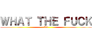 ＷＨＡＴ ＴＨＥ ＦＵＣＫ (Wtf)