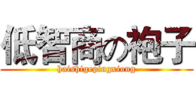 低智商の袍子 (haishigepingxiong)