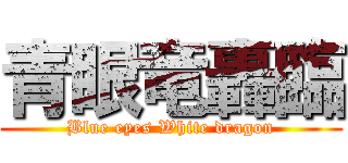 青眼竜轟臨 (Blue eyes White dragon)