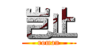 岂止 (roman)