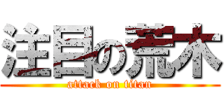 注目の荒木 (attack on titan)