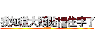 我知道大頭貼擋住字了 (ㄎㄎㄎㄎㄎㄎㄎㄎ)