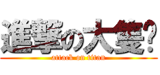 進撃の大隻佬 (attack on titan)
