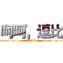 呵呵，逗比 (傻逼敢跟我比)