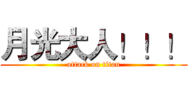 月光大人！！！ (attack on titan)