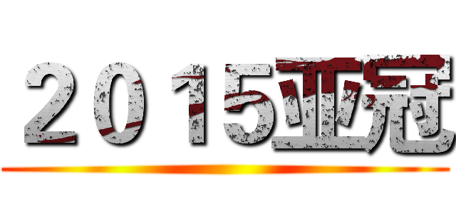 ２０１５亚冠 ()