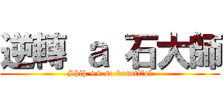 逆轉 ａ 石大師 (Shih ++ so beautiful)