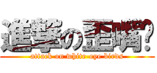 進撃の歪嘴雞 (attack on white-eye birds)