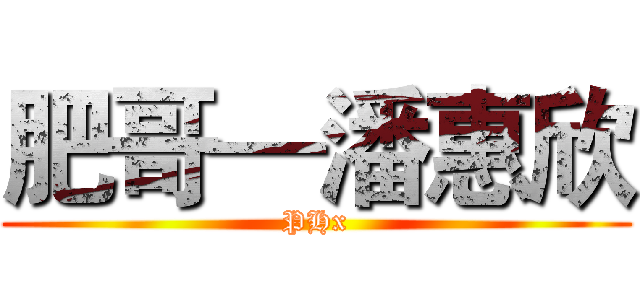 肥哥—潘惠欣 (PHx)