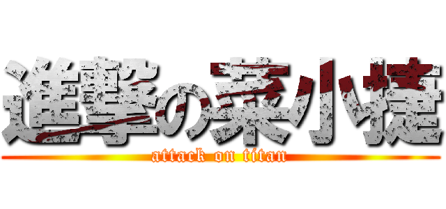 進撃の菜小捷 (attack on titan)