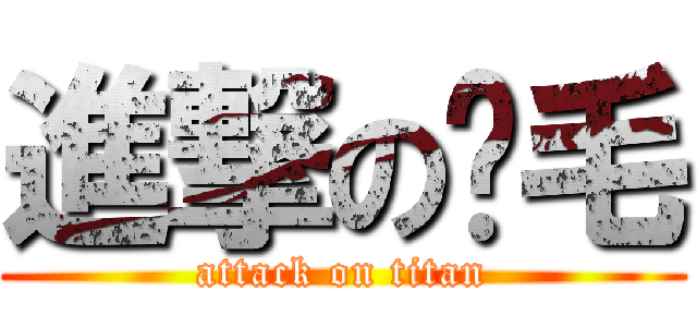 進撃の腳毛 (attack on titan)