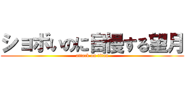 ショボいのに自慢する望月 (attack on titan)