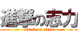 進撃の志力 (attack on titan)