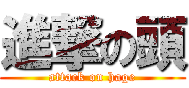 進撃の頭 (attack on hage)