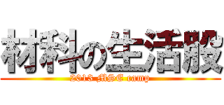 材科の生活股 (2013 MSE camp)