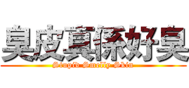 臭皮真係好臭 (Stupid Smelly Skin)