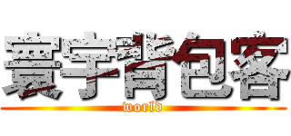 寰宇背包客 (world)