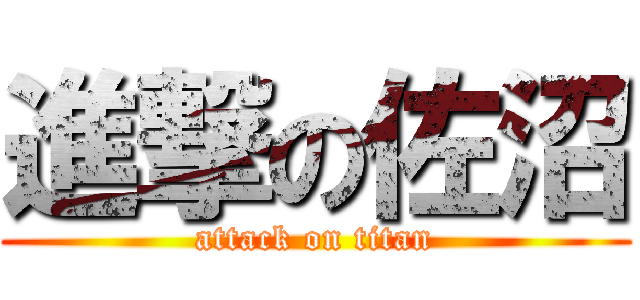 進撃の佐沼 (attack on titan)