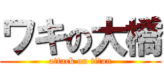 ワキの大橋 (attack on titan)