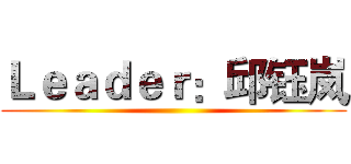 Ｌｅａｄｅｒ：邱钰岚 ()