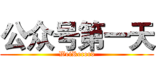 公众号第一天 (WeiRecord)