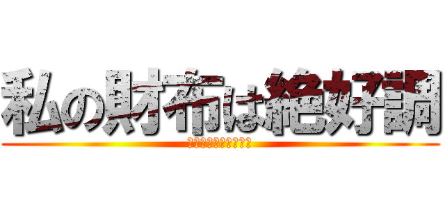 私の財布は絶好調 (誰でも失敗しない方法)