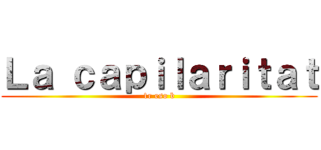 Ｌａ ｃａｐｉｌａｒｉｔａｔ (1r eso b)