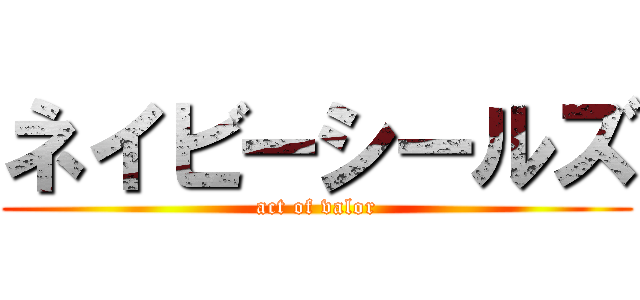 ネイビーシールズ (act of valor)